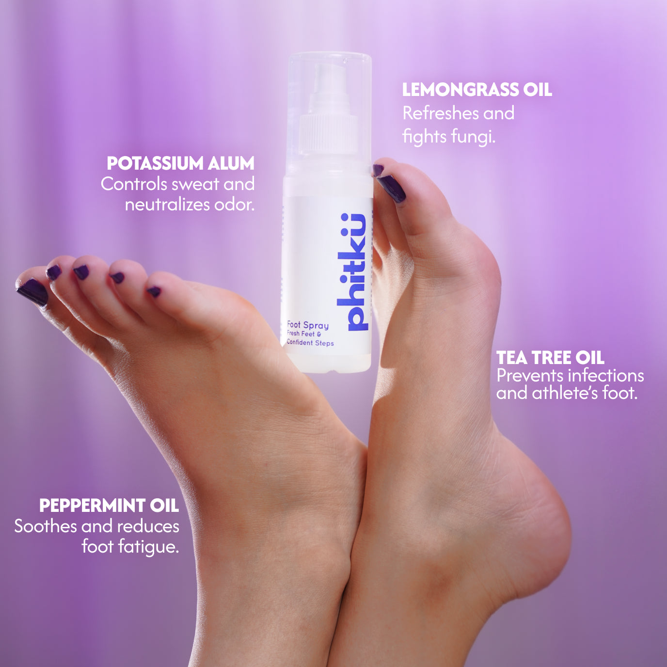 Alum Infused Phitku Foot Spray