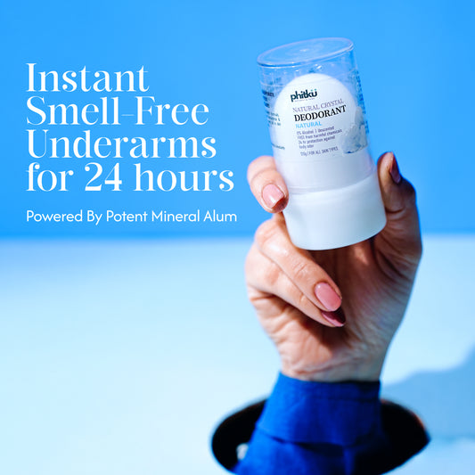 Alum Infused Natural Crystal Roll on Deodorant Stick