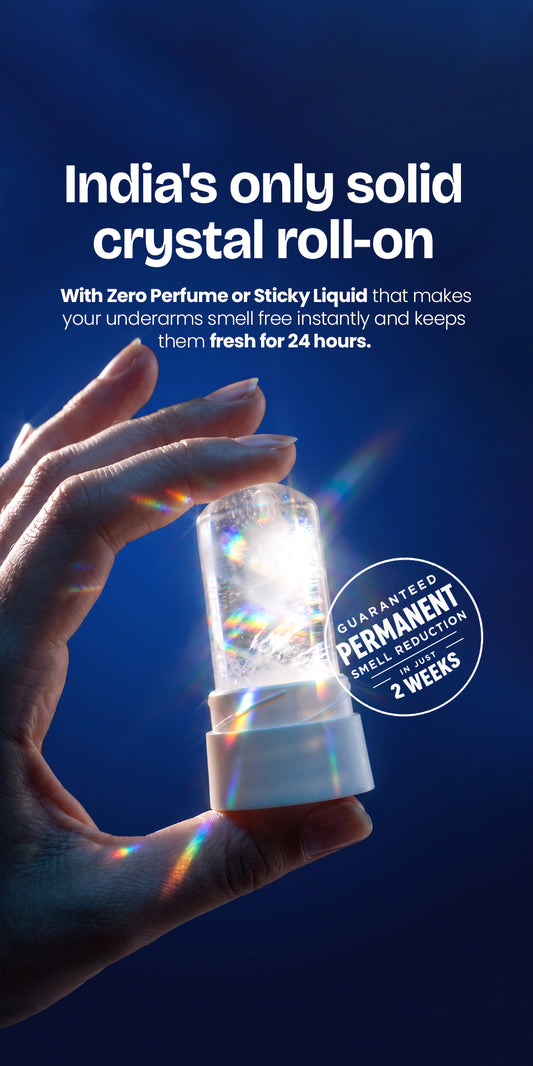 Alum Infused Crystal Roll-On Stick - Natural
