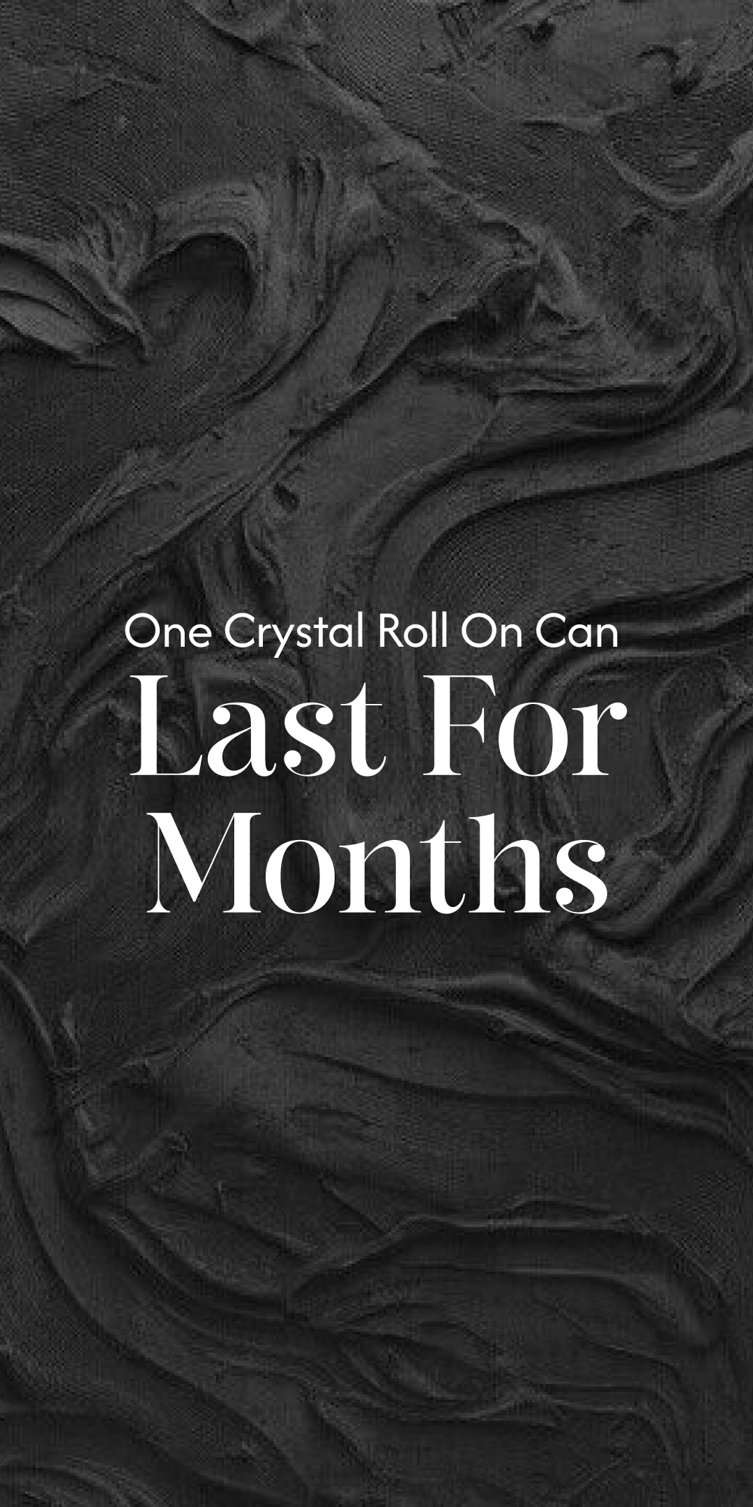 Alum Infused Crystal Roll-On Stick - Charcoal