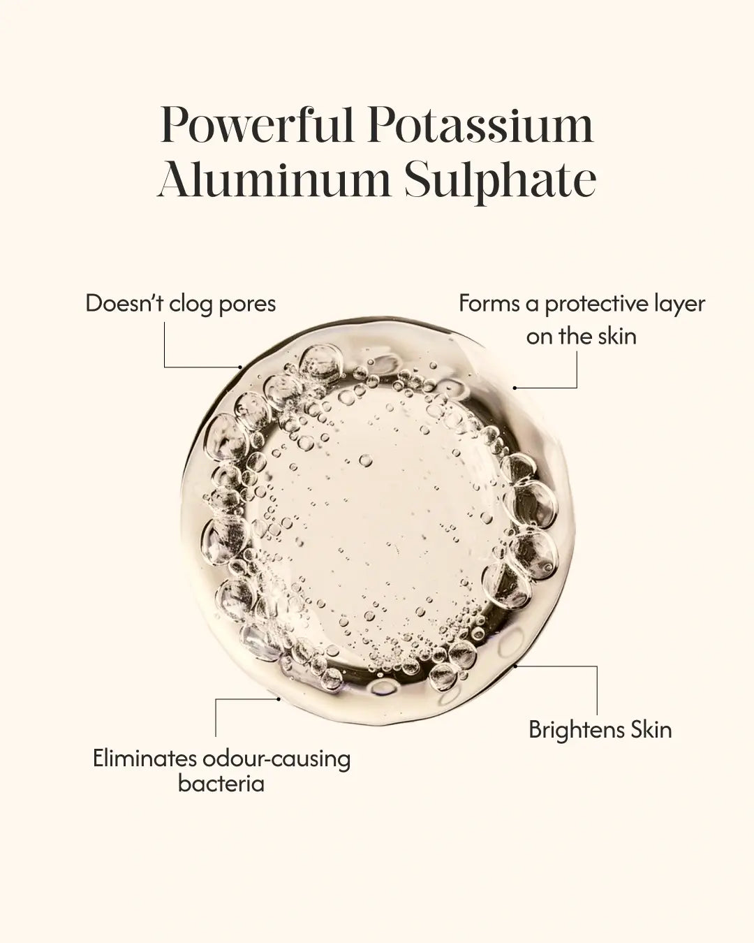 Alum Infused Crystal Roll-On Stick - Charcoal