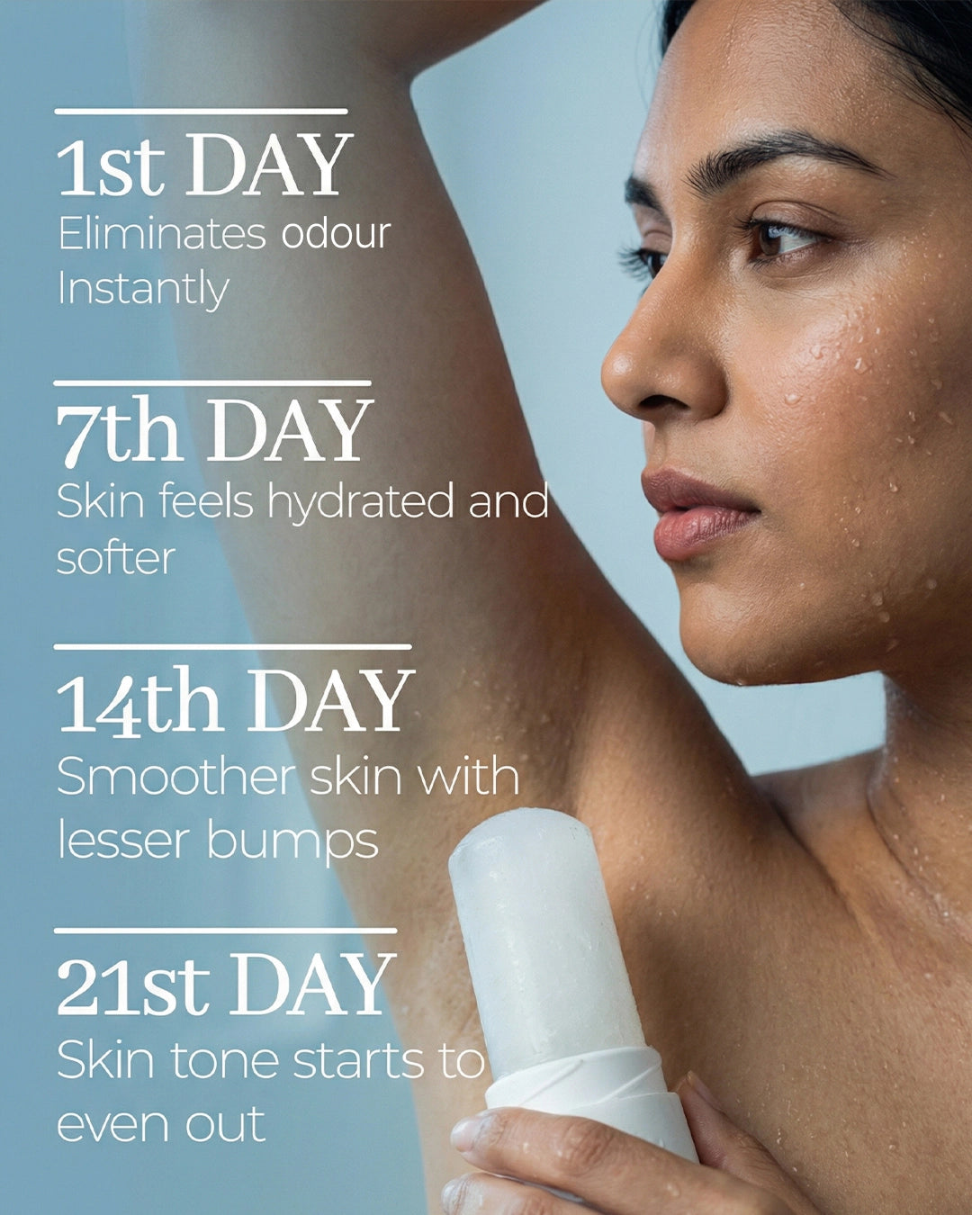 Alum Infused Crystal Roll-On Stick - Natural