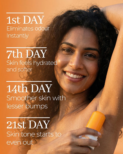 Alum Infused Crystal Roll-On Stick - Turmeric