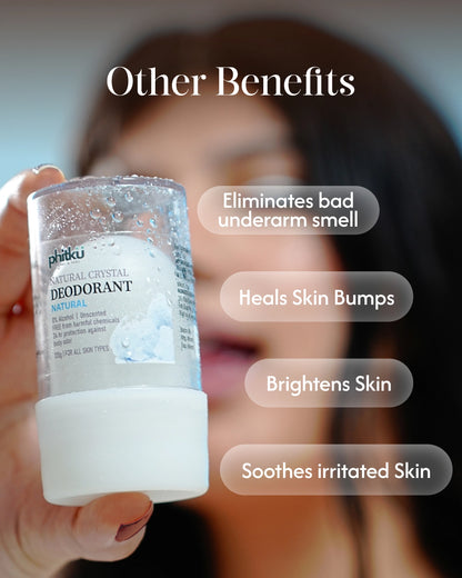 Alum Infused Crystal Roll-On Stick - Natural