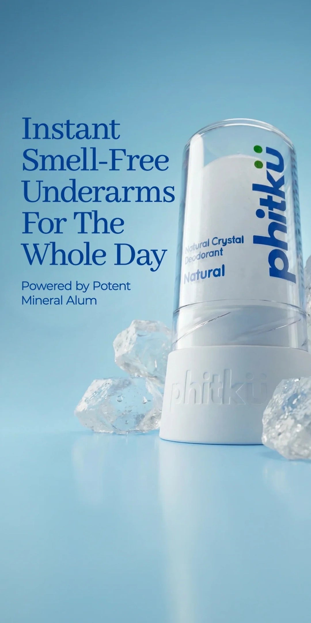 Alum Infused Crystal Roll-On Stick - Natural