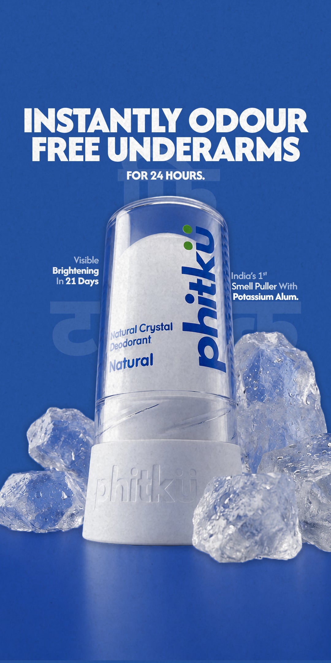 Alum Infused Crystal Roll-On Stick - Natural