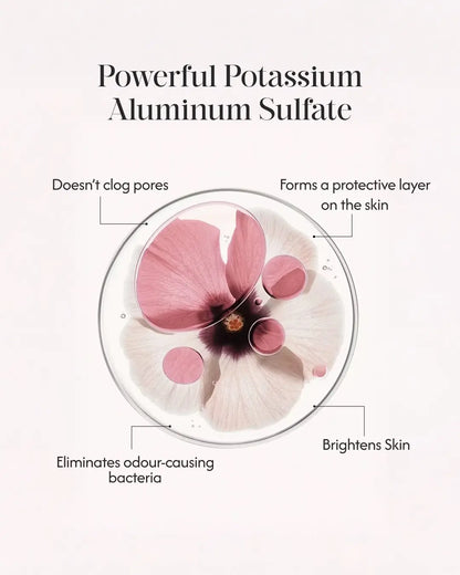 Alum Infused Crystal Roll-On Stick - Rose