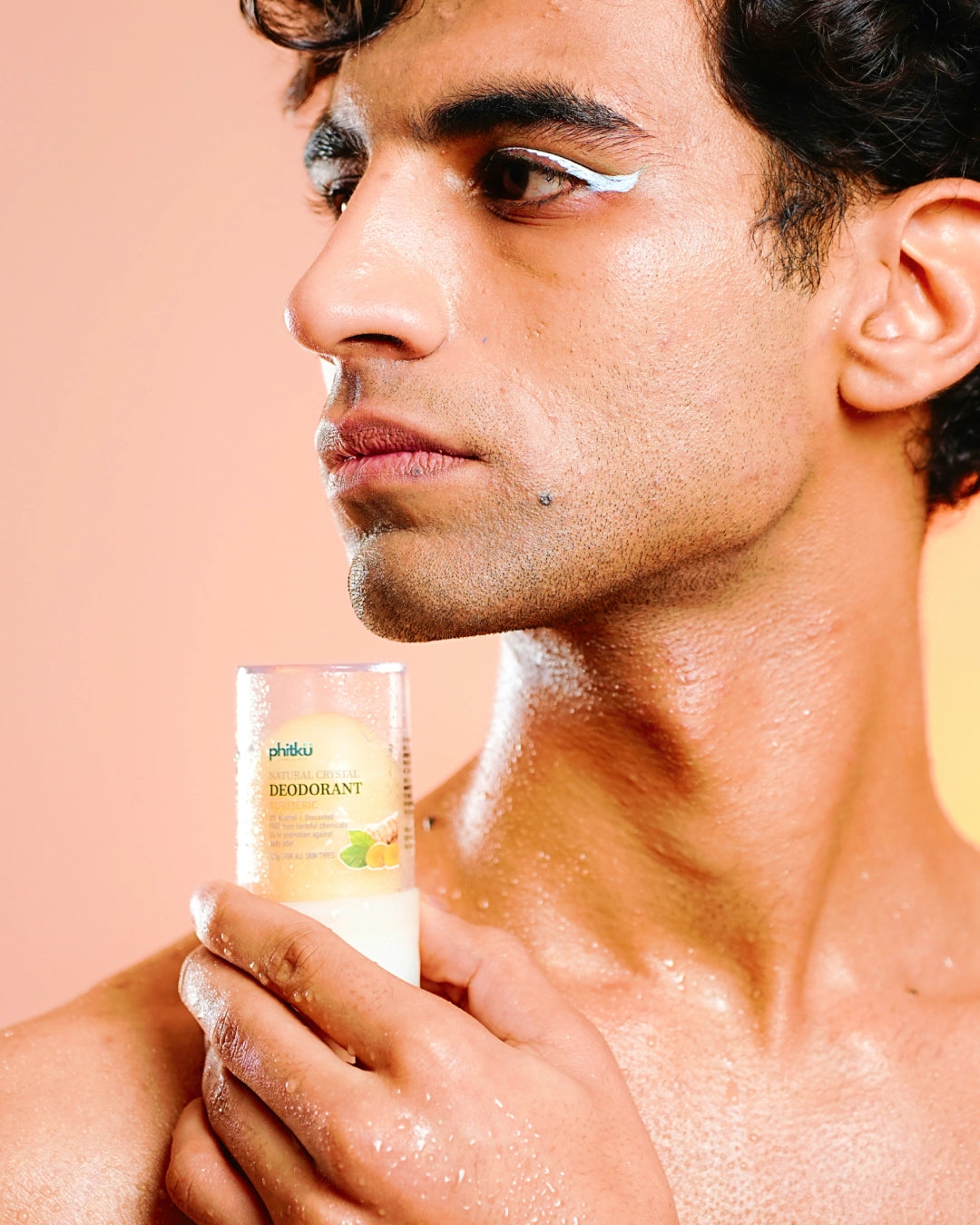 Alum Infused Crystal Roll-On Stick - Turmeric