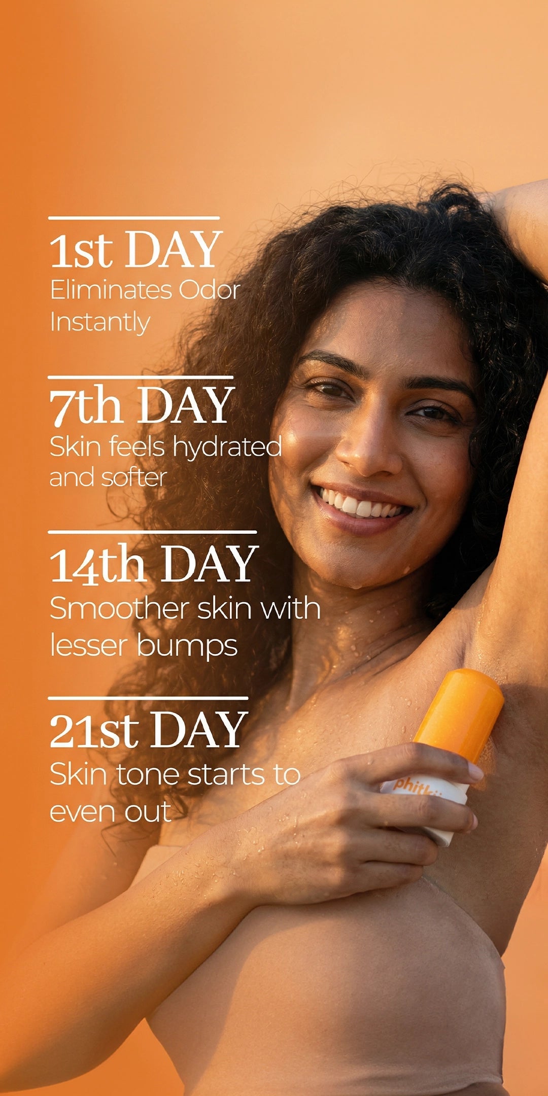 Alum Infused Crystal Roll-On Stick - Turmeric