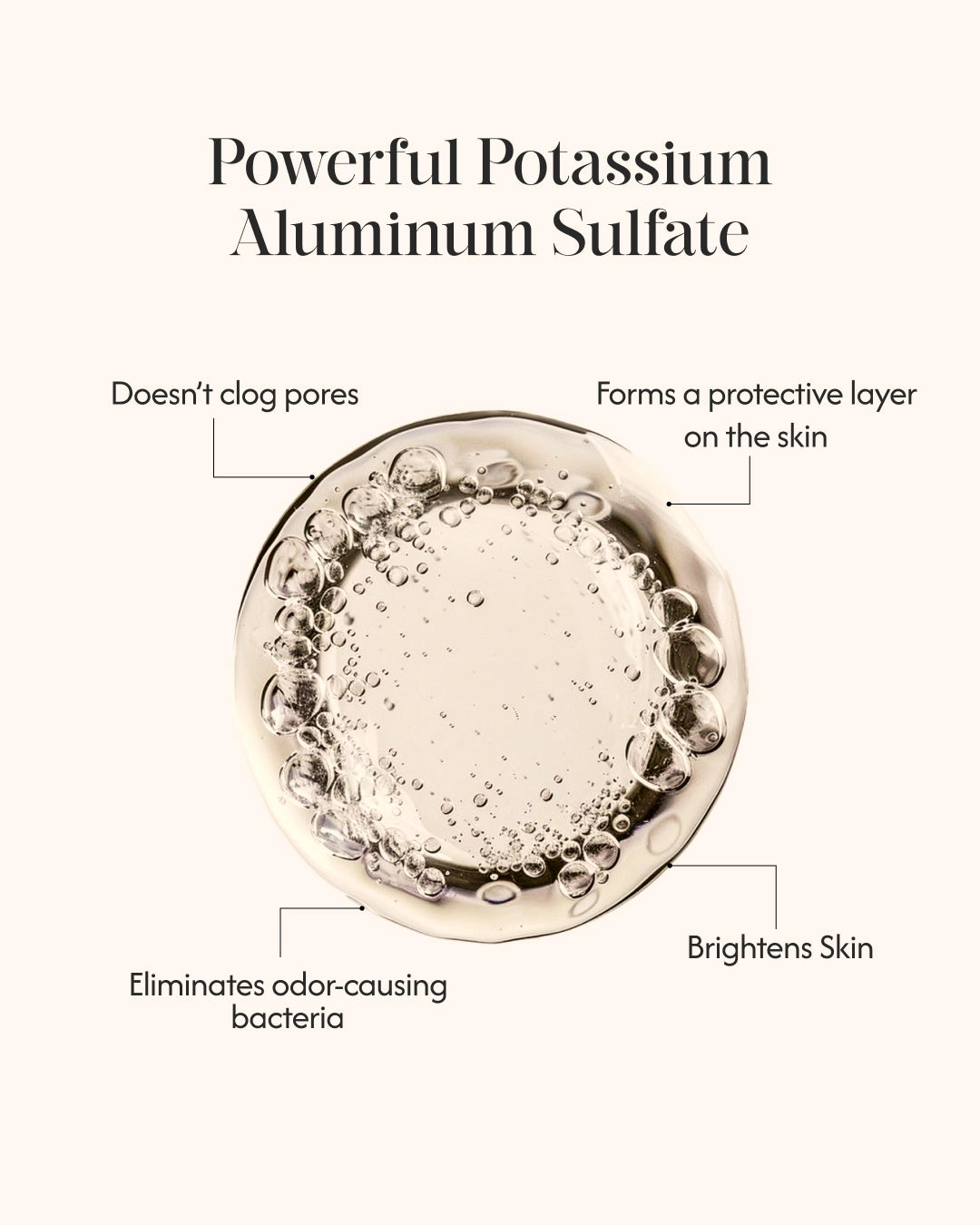 Alum Infused Crystal Roll-On Stick - Turmeric