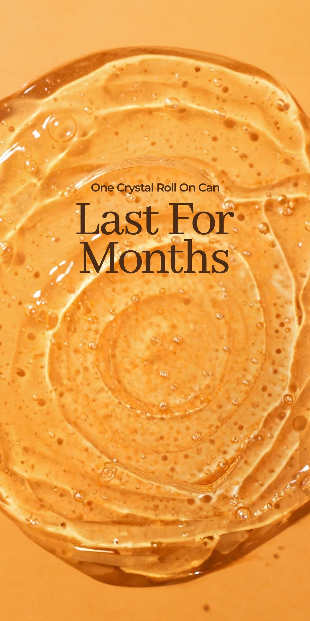 Alum Infused Crystal Roll-On Stick - Turmeric