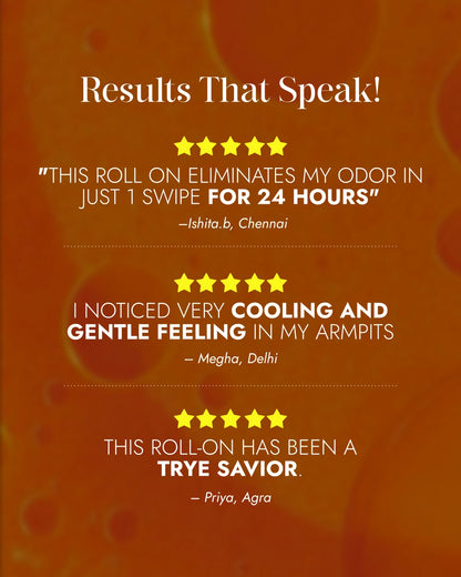 Alum Infused Crystal Roll-On Stick - Turmeric