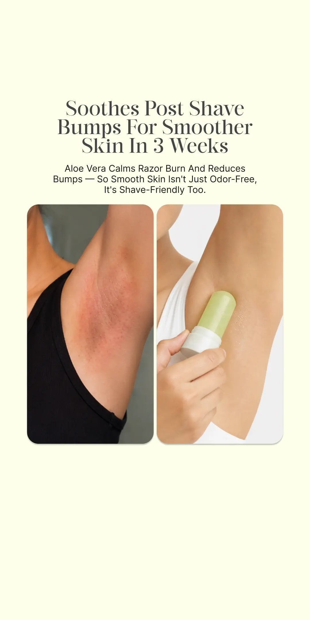 Alum Infused Crystal Roll-On Stick - Aloe Vera