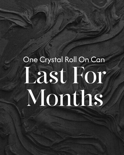 Alum Infused Crystal Roll-On Stick - Charcoal