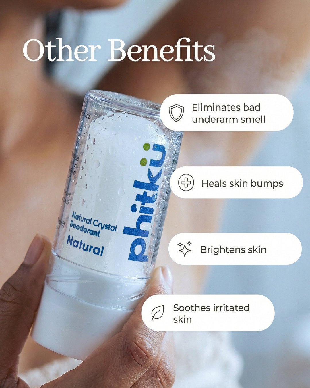 Alum Infused Crystal Roll-On Stick - Natural